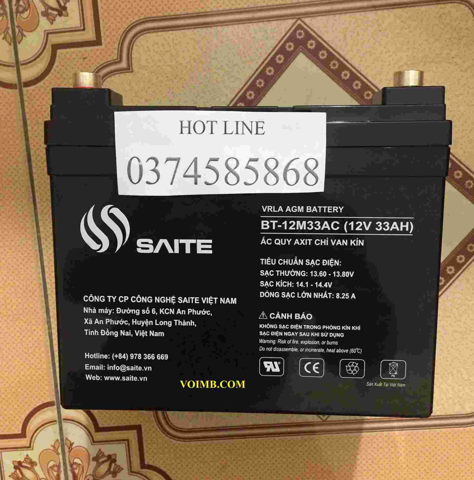Bình ắc quy BT-12M33AC